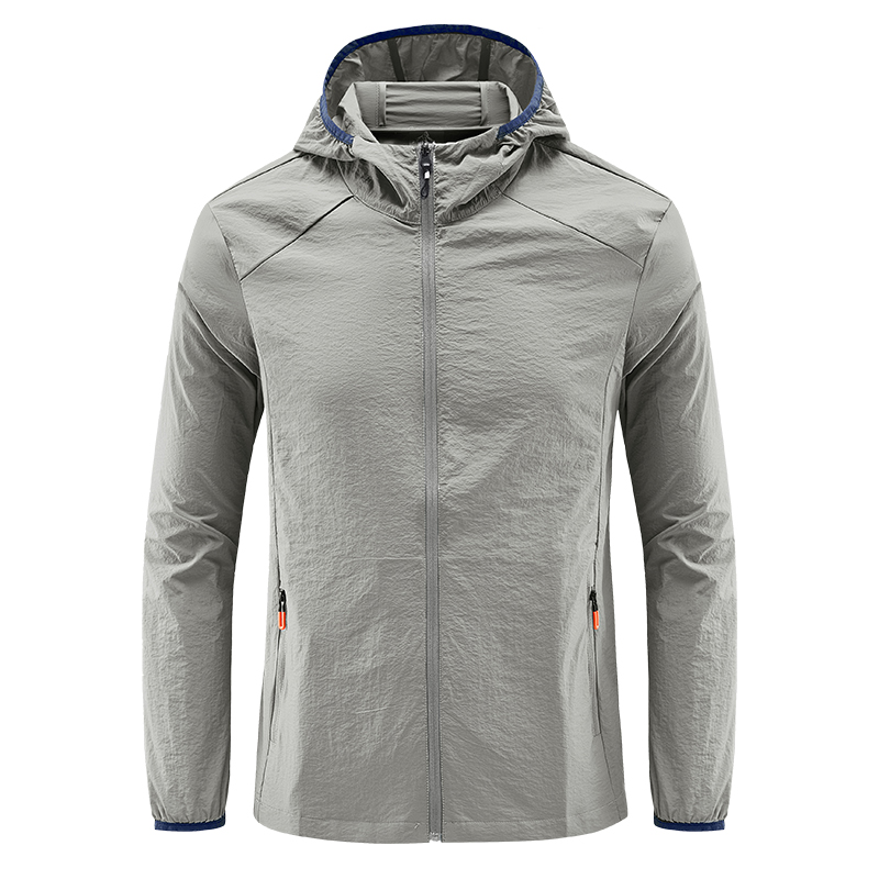 稻草人2025夏季冰丝防晒衣男UPF50+防紫外线皮肤衣男户外透气外套