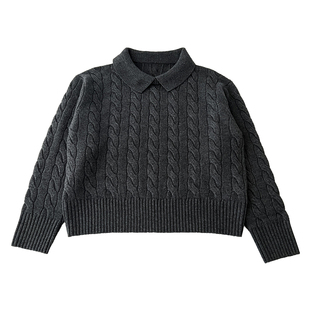 审美品位的契合!山羊绒羊毛可翻领/立领绞花坑条长袖针织衫毛衣