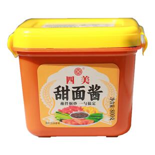 三和四美甜面酱800g装家用甜酱老北京烤鸭炸酱面手抓饼商用黄豆酱