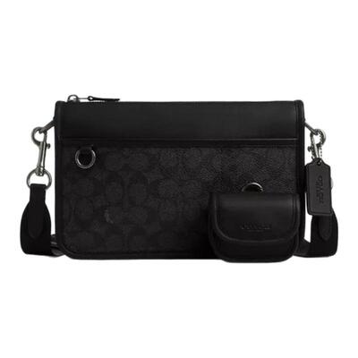 COACH/蔻驰heritage男士老花时尚百搭多功能单肩斜挎包CW373