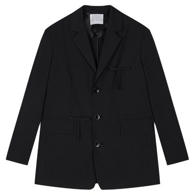 MOUSSY 2026春季新品甜酷风蝴蝶结拼接休闲西装外套028JSA30-1014