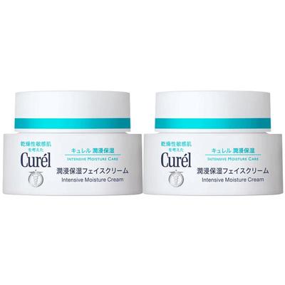 【双12抢先购】curel珂润面霜40g*2敏感肌保湿补水神经酰胺护理