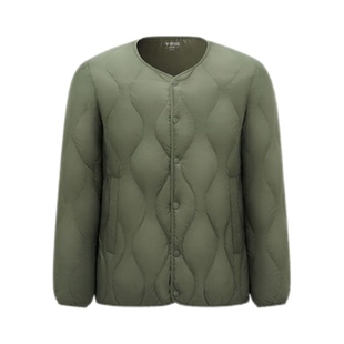 千仞岗男式短款轻薄羽绒服保暖时尚百搭圆领外套休闲潮流Y309958N