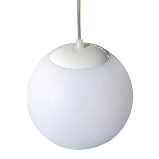 白色圆球灯球形吊灯简约现代服装店球型造型灯店面装饰灯具室外用