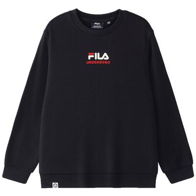 天茶卫衣|FILA斐乐儿童童装卫衣2026秋季新款男女童圆领套头衫