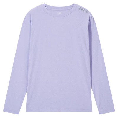 安娜苏运动反光蝴蝶logo长袖T恤