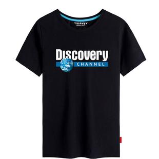 Discovery探索频道大象探索短袖t恤衫男女纯棉半截袖衣服夏季体恤