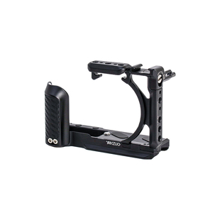 颜左 适用佳能V1相机兔笼户外拓展视频VLOG拍摄配件powershot v1相机底板专用保护防磕碰金属快装板