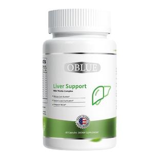 OBLUE欧林兰水飞蓟护旰片熬夜加班解酒应酬肝脏养护美国原装进口