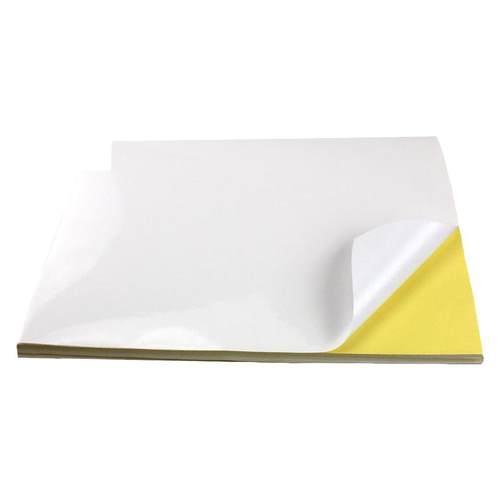 乐标a4不干胶标签纸铜版纸亮光面空白贴纸激光喷墨错题胶带分类手账贴可手写A5背胶内分切割彩色粘纸打印纸