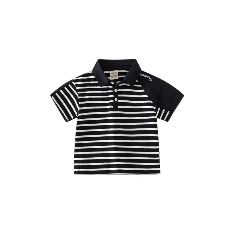 DIM全棉条纹POLO衫夏季