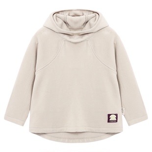 允儿妈女童冬季新款羊毛蚕丝加绒连帽打底衫儿童加厚T恤保暖上衣