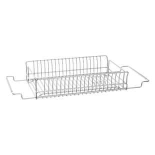 【自营】霜山不锈钢可伸缩沥水架厨房水槽碗碟置物架台面收纳架