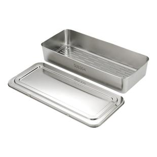 304不锈钢筷子篮家用沥水篓消毒柜筷子盒笼置物架平放餐具收纳盒