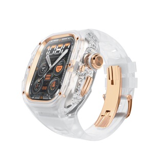 适用ULTRA3苹果手表改装高级感理查风一体表带保护壳WatchUltra2