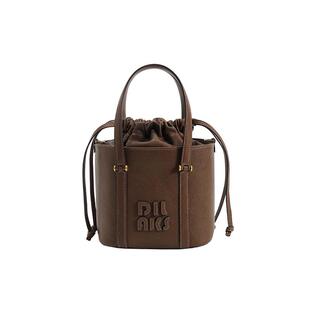 【舒心】DILAKS迪莱克丝植鞣绵羊皮轻奢风小圆筒包手提斜挎包女