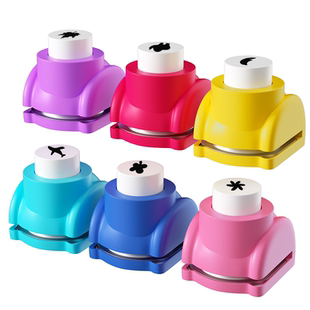 压花器儿童手工diy星星图案幼儿园全套五角星印花器套装雪花手账模具压花机省力迷你打孔器枫叶蝴蝶压花器