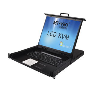 迈拓维矩 MT-1916UL 16口KVM切换器vga16进1出19寸屏机房管理服务器电脑USB键盘鼠标显示共享器一体机架式1u