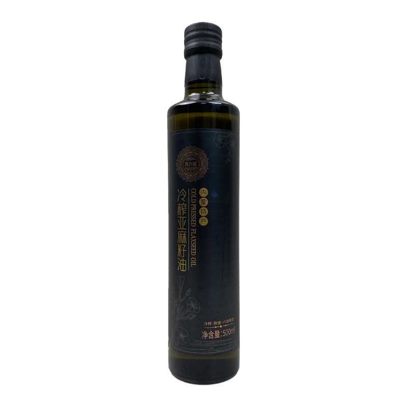 【避光玻璃瓶】苏力德亚麻籽油