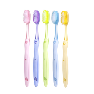 修洁长头牙刷加长刷头细软毛牙刷成人防滑手柄女士马卡龙牙刷男士