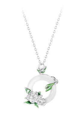 VIVIWELL茉莉之约平安扣项链