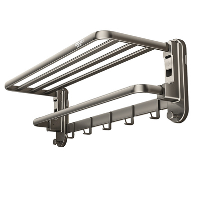 德力西吸盘毛巾架免打孔