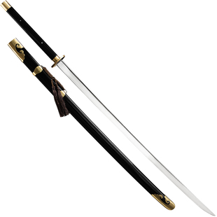 传统健身苗刀 不锈钢戚继光双手刀 武术器械表演训练武术刀未开刃