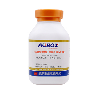 结晶紫中性红胆盐琼脂VRBA生物试剂02-091奥博星BR250g干粉培养基
