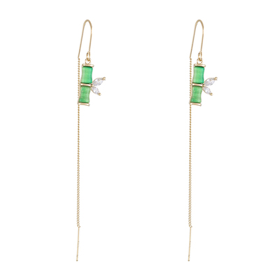 简直不要太好看新中式竹节耳环