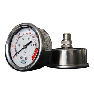 抗震水压表家用净水器净水机压力检测试自来水龙头2分水管不锈钢