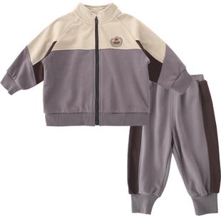 儿童运动套装春季男童分体衣服宝宝休闲春装春秋季女童卫衣两件套