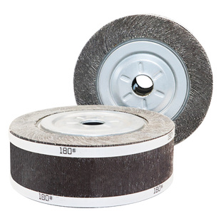 黑砂千叶轮抛光轮150 200 250 300千页轮煅烧金属抛光打磨砂布轮