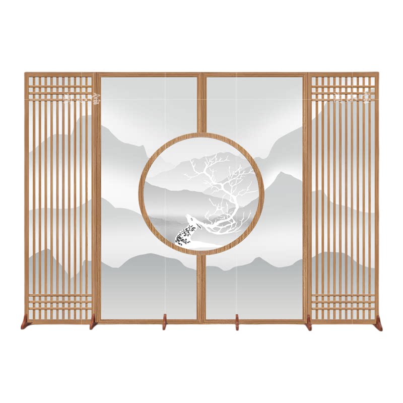新中式国风仿古屏风隔断