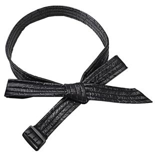 黑色羽绒服腰带女配饰百搭棉衣系带装饰收腰夹棉腰封女款米色红色