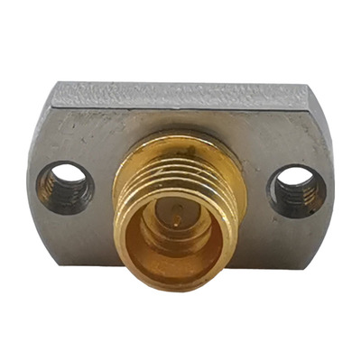 SMPM连接器67G双孔法兰板端免焊