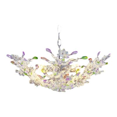 轻奢现代法式奶油风水晶客厅卧室