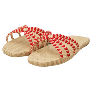 草鞋蒲草编织特色手工艺传统礼品博兴草编养脚休闲凉鞋拖鞋居家鞋