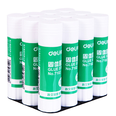 得力固体胶强力胶棒无甲醛透明