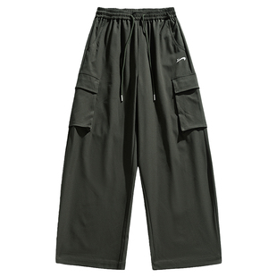 贵人鸟工装裤子男款2026年春秋季美式休闲裤男士伐木裤情侣阔腿裤