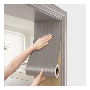 门框包边贴门套破损修补旧门遮丑装饰边框条自粘木纹仿木翻新贴纸