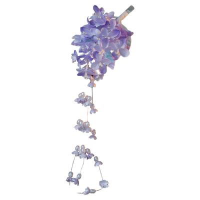 边夹绢花甜美清新紫藤萝