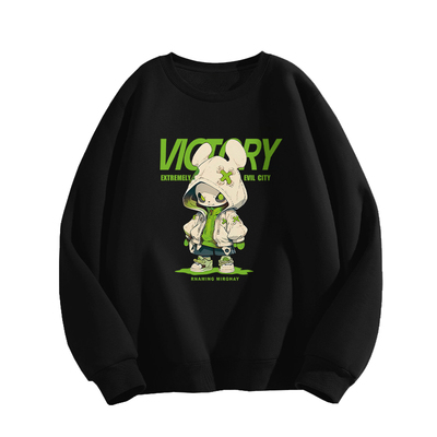 棉致加绒卫衣男款春秋2025新款开春ins外套无帽青少年重磅圆领潮