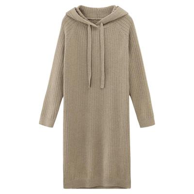 连帽毛织连衣裙时尚gcrues