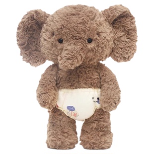 英国HERBERRY害羞小象毛绒玩具可爱玩偶公仔睡觉抱枕女孩生日礼物