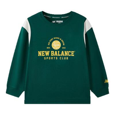 New Balance nb童装男女儿童新款时尚透气舒适长袖T恤ND7DF3Z123