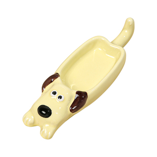 陶瓷洗笔杯笔架卡通萌宠款超可爱猫狗萌趣造型洗笔调色盘美甲工具