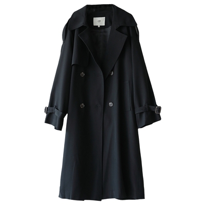 嘉茱莉中长款英伦高级感风衣