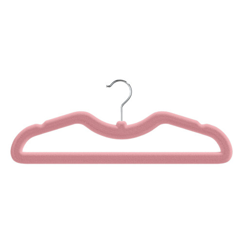 短颈植绒衣架家用衣柜挂衣无痕防滑防肩角衣服架子收纳晾晒衣服撑