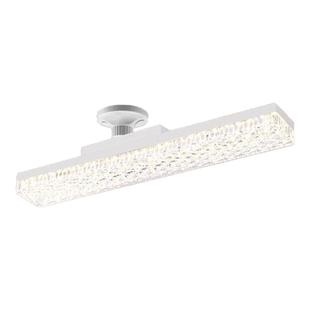 led灯泡新款e27螺口长条形护眼节能家用卧室水晶灯客厅一体式吊灯