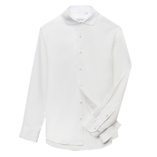 【高支鲁泰DP免烫】CULTUM商务通勤7cm小温莎领舒适纯棉衬衫男